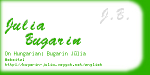 julia bugarin business card